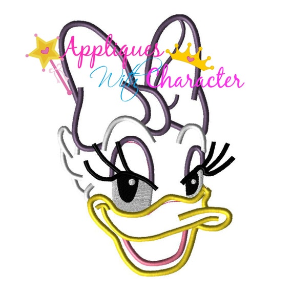 Daisy Duck Applique Design Daisy Duck by appliqueswcharacter