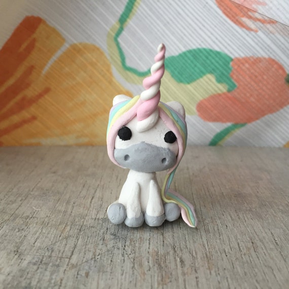 Handmade Polymer Clay Unicorn Charm and