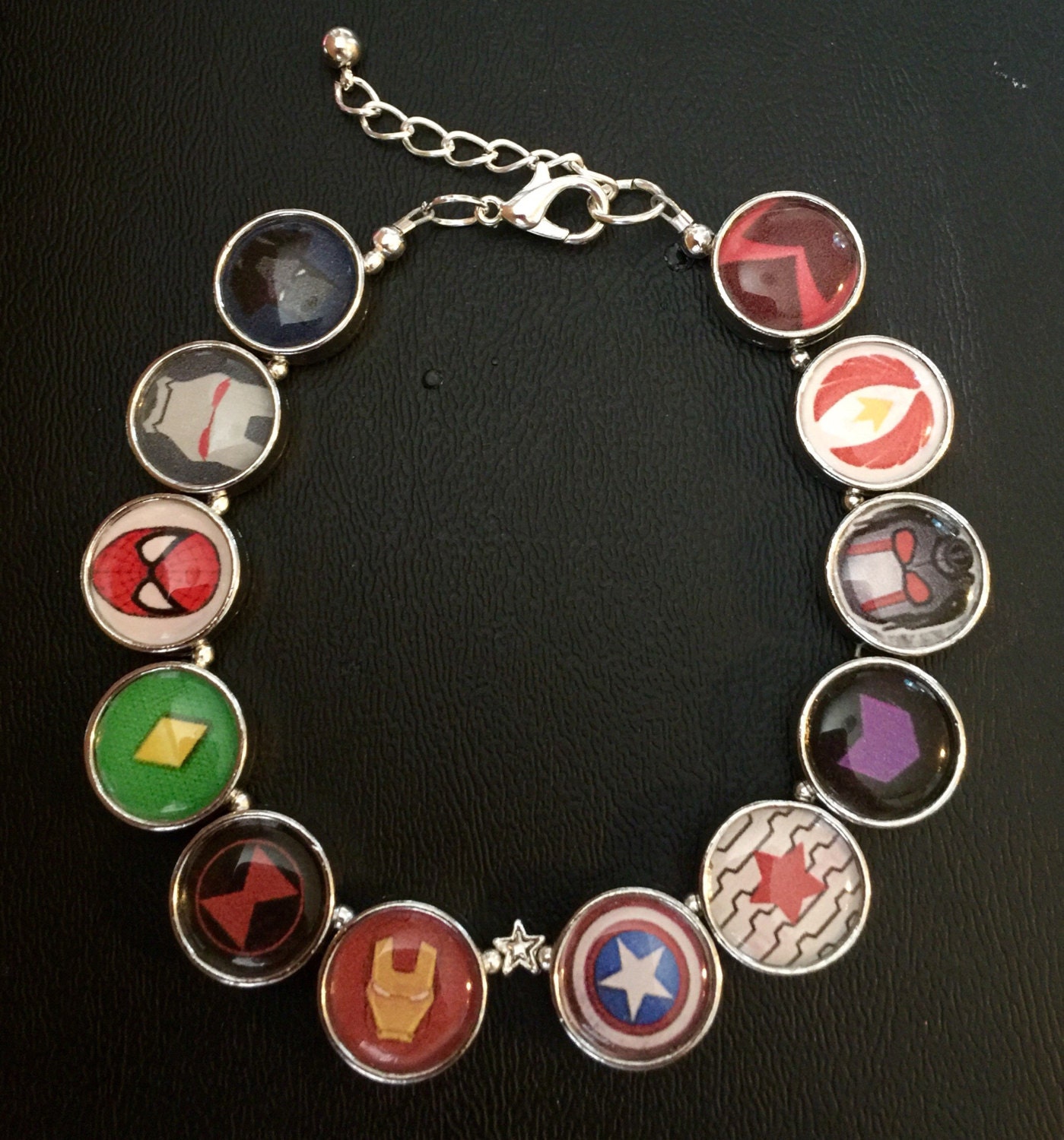 Marvel Civil War Bracelet Avengers Iron Man Captain