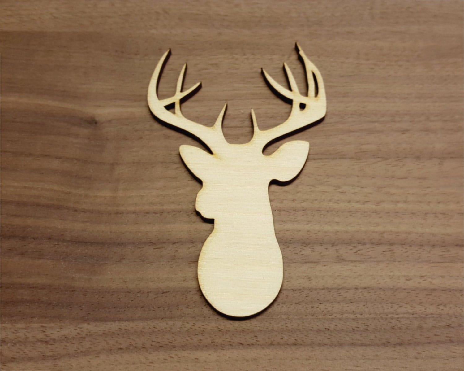 Deer Large & Small Laser Cut Unfinished Wood Cutout Shapes