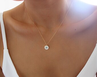 Evil Eye Necklace, Protection Necklace, Gold Evil Eye Necklace, Hamsa Necklace, Custom Necklace, Gold Evil Eye Necklace, Gold Hamsa Necklace