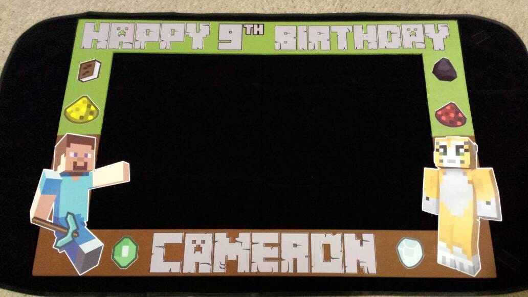 Minecraft Photo Prop 20 x 30 inches by UnikKreationsByNorma