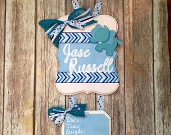 Boy door hanger | Etsy