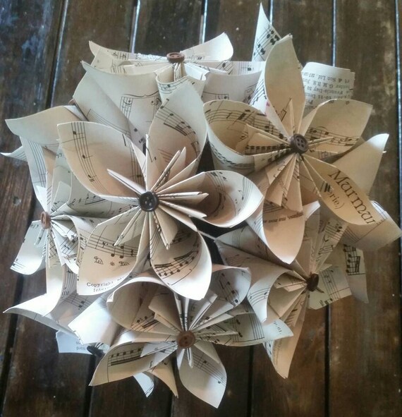 Music Note Flowers Music Note Paper Flowers Music Note