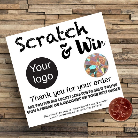 Order Scratch Cards Thank you Scratch Cards Happy Mail
