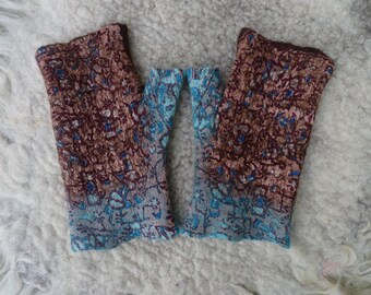 felted wristwarmers wrist warmers arm warmers arm warmers from felt of felt
