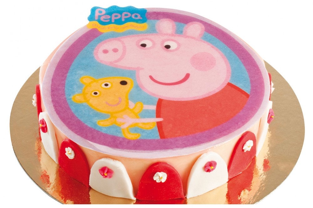 Peppa Pig Edible Wafer Cake Topper 20cm 8 Pre by ...