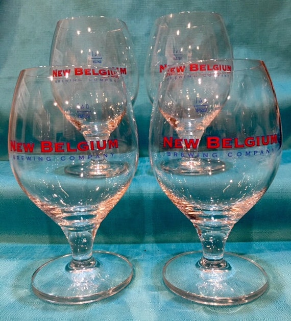 New Belgium Stemmed Beer Glasses Set of Four