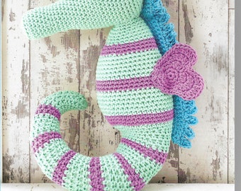 Crochet Seahorse Pattern only Natura XL Yarn