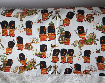 Pop Parade Freida Clowes Moygashel 1960s Barkcloth reclaimed fabric