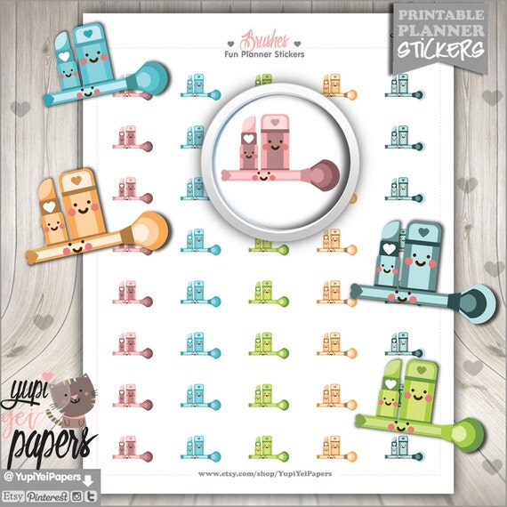 50off makeup stickers brush cleaner stickers printable