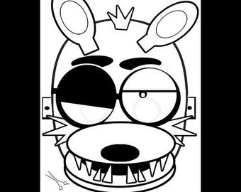 Coloring Fun Mask Five Nights at Freddy's FNAF by RockitfishRay
