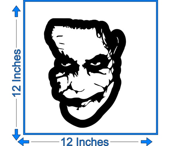 Joker Batman Vinyl Graphic Decals Decal by GearHeadsGraphics