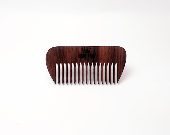 Walnut Handmade Wood Combs - Beard walnut combs - GenteelWood tiny combs - Minimalistic combs - Hair combs gift - Slim combs - Everyday use