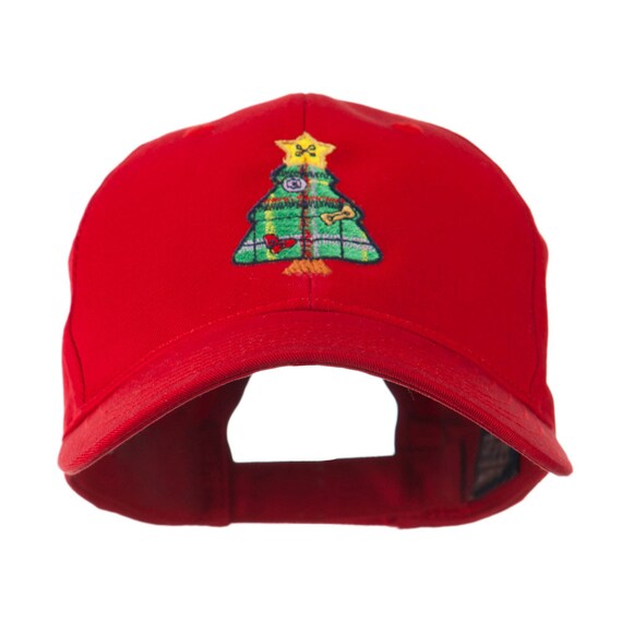 christmas tree with decoration embroidered cap christmas tree with decoration embroidered cap