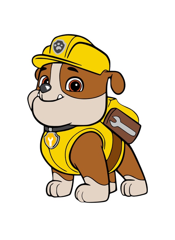 Paw Patrol Rubble SVG Instant Download by SweetRaegans on Etsy
