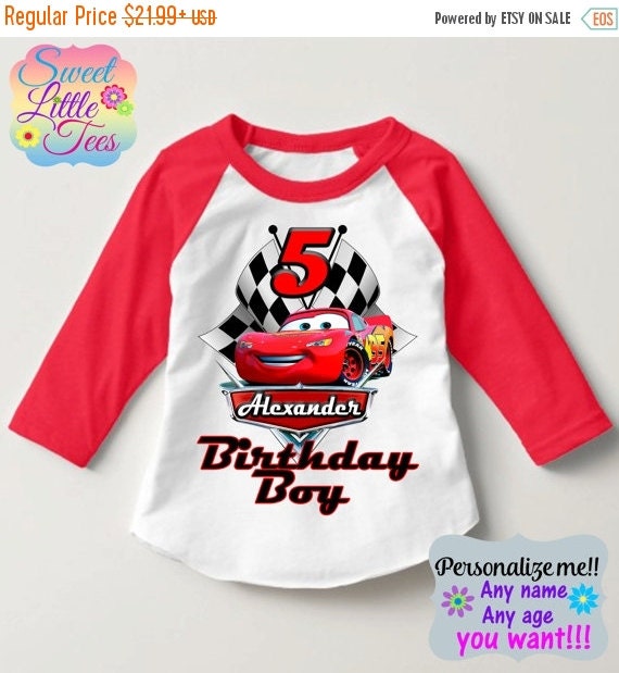 lighting mcqueen birthday shirt