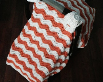 Infant Car Seat Cover, Chevron, Carseat, Baby Cover