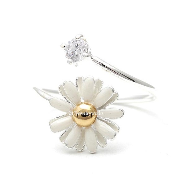 daisy ring daily ring daisy adjustable ring by apollotherealistic