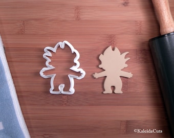 Troll Doll Cookie Cutter. Valentine Cookie Cutter. 3D Printed. Treasure Troll. Custom Cookies. Sugar Cookies. Cookie Mold. Fondant Cutter.