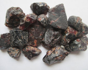 Red Garnet Rough Stones Lot of 66.2 Grams Total