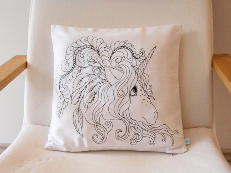 unicorn unicorn pillow coloring pillow coloring book