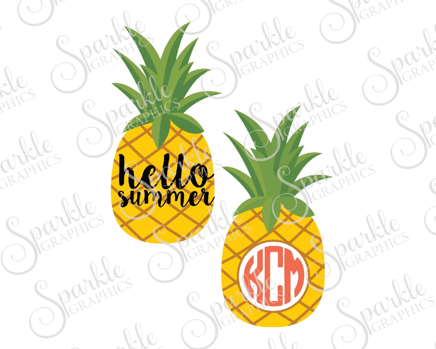 Download Pineapple SVG Summer SVG Hello Summer SVG Summer Fun Pineapple