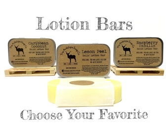 Solid Lotion Bars - Choose Your Favorite