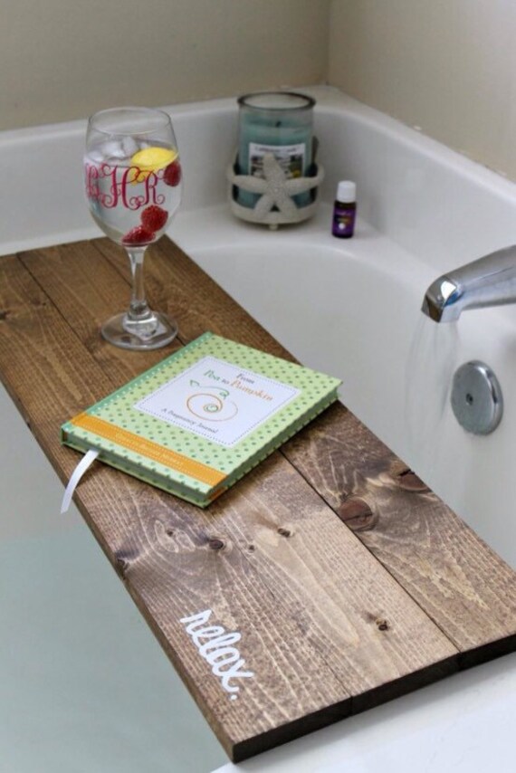 Badewanne fach caddy bad tray bath caddy von worrylesscraftmore