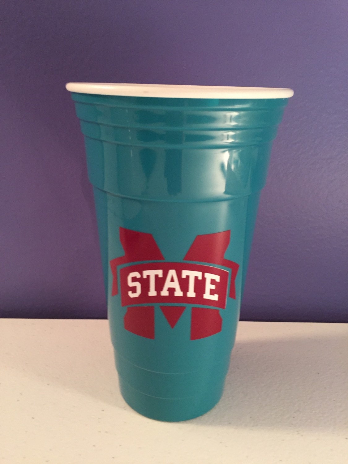 Mississippi State Insulated 32oz Teal Party Cup
