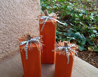 Halloween Decoration Pumpkin Decoration Distressed Hand Painted Halloween Pumpkin Decoration Reclaimed Wood Holiday Decor