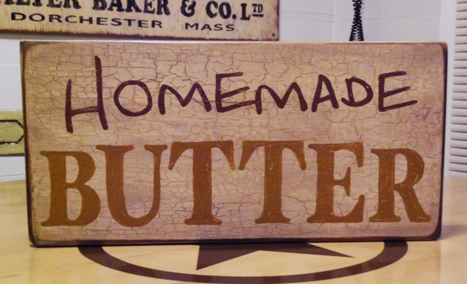 Primitive Sign Homemade Butter This Handpainted Sign Would be