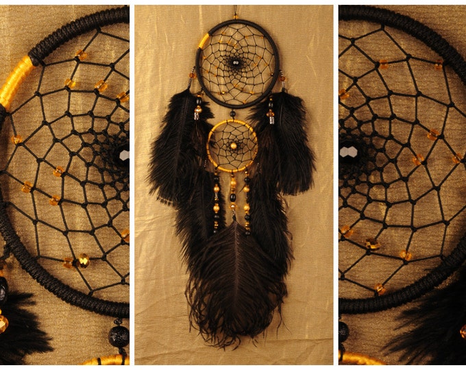 Dreamcatcher Gold of the Incas Dream Catcher Large Dreamcatcher Dream сatcher gift idea dreamcatcher boho dreamcatchers wall handmade gift