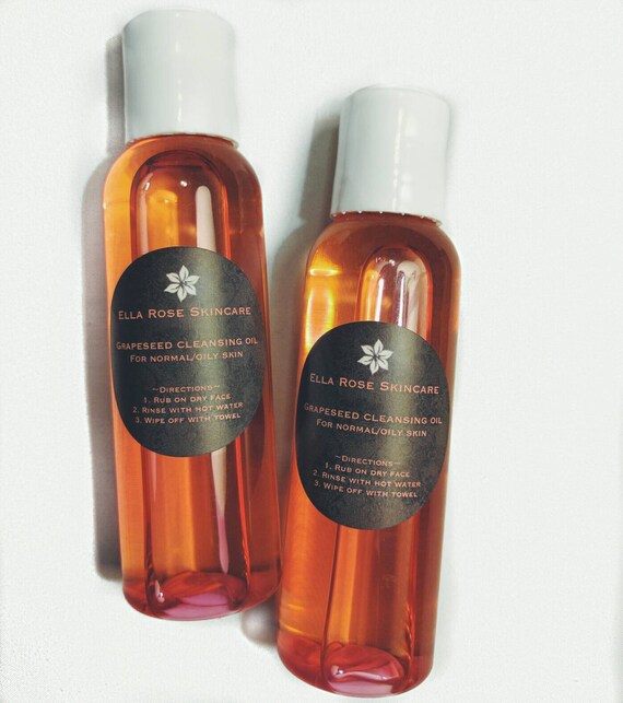 Items similar to Nightly Grapeseed Cleansing Oil Normal to Oily Skin