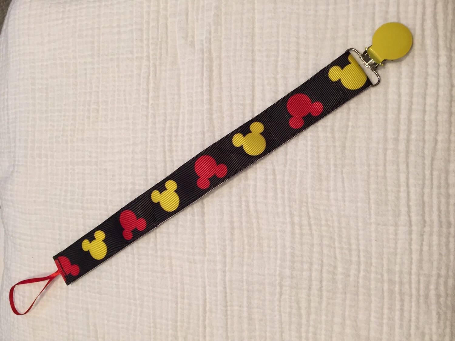 Mickey Mouse Pacifier Clip