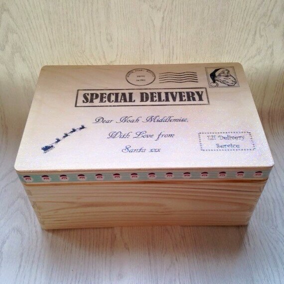 Personalised wooden christmas eve box wooden christmas eve Traditional solid wood Christmas Eve box xmas eve box family