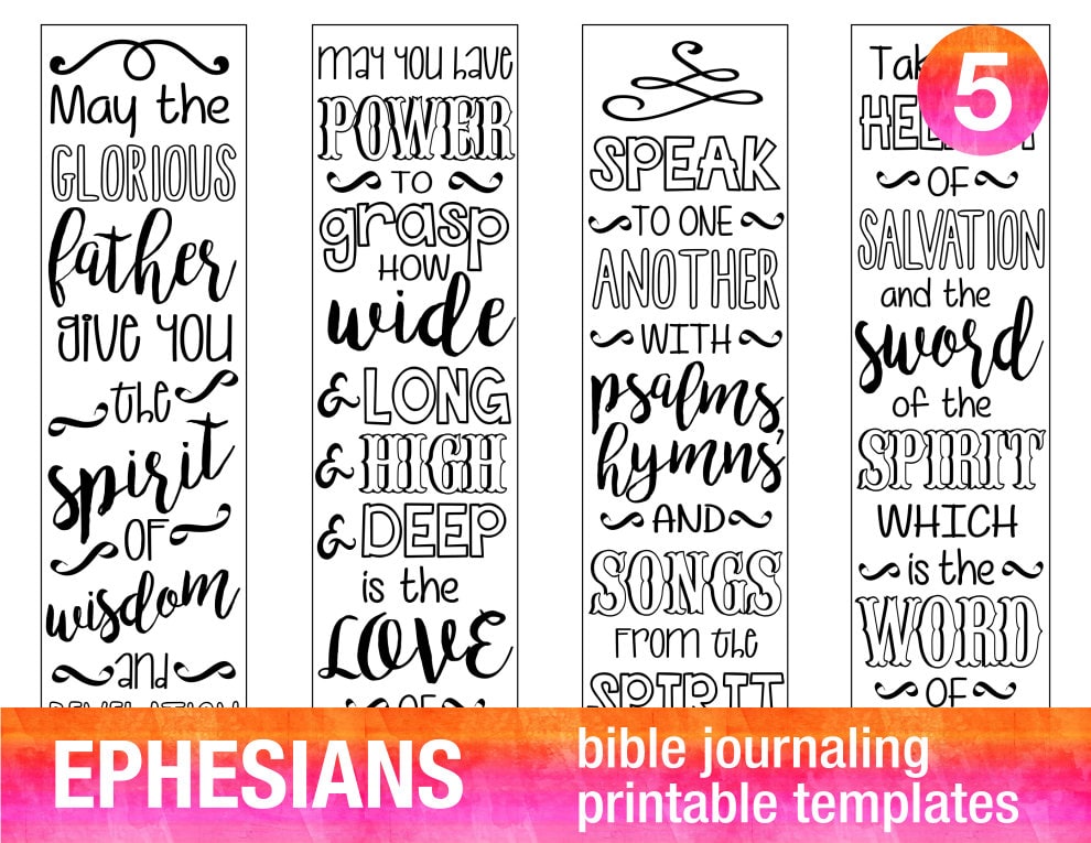 4 bible journaling stencils printable templates illustrated