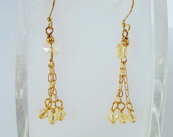 Swarovski Crystal Butterfly Earrings
