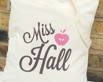 Personalised tote bag great gift for teachers. Thank you gift for teachers.