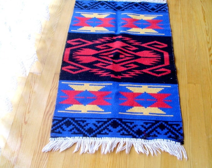 Kilim rug, small kilim rug, geometric floor kilim rug, tribal kilim, living room kilim rug, boho rug