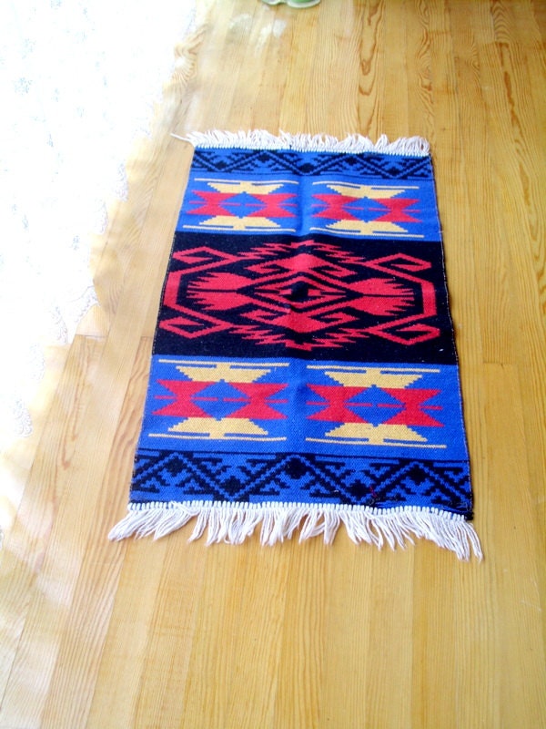 Kilim rug small kilim rug geometric floor kilim rug tribal