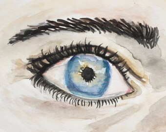 Items similar to Eye Painting - Custom Eye Portrait - Original ...