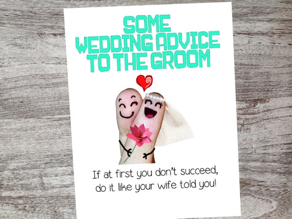 Items similar to Funny Wedding Congratulations Card- Wedding Greeting 