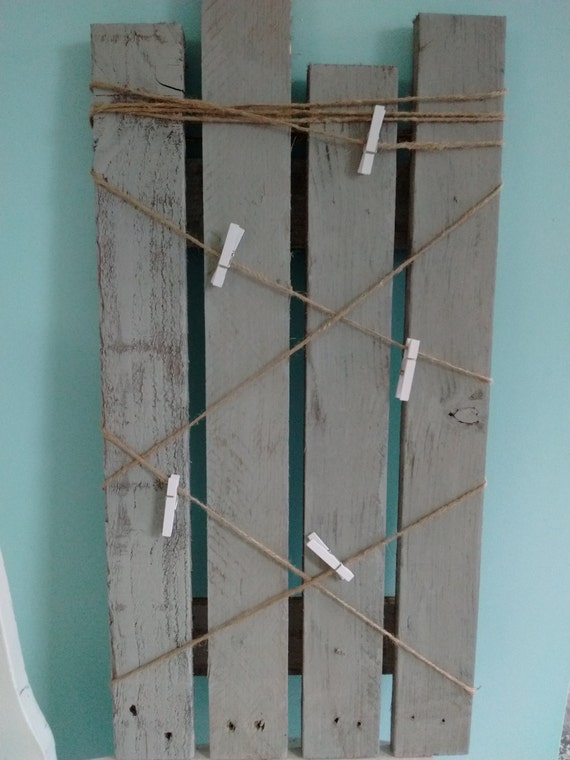 Rustic pallet bulletin board