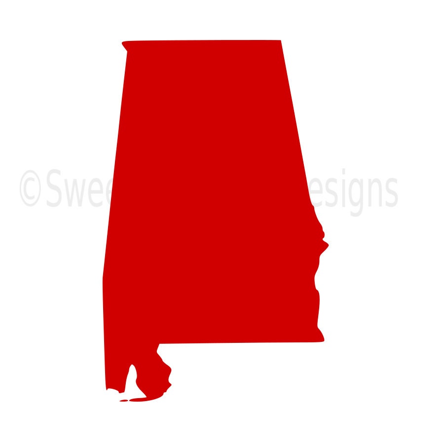 Download Alabama outline SVG instant download design for cricut or
