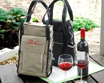 personalized wine tote cooler