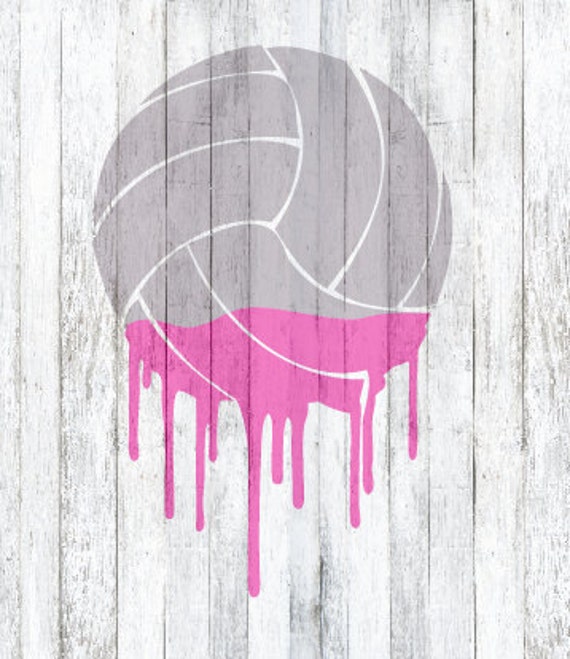SVG File Dripping Volleyball