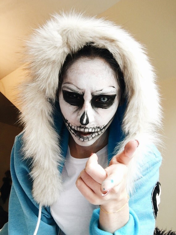 Sans lentilles de Contact Cosplay (Undertale) à la main peint paire \u0026 coeur LED
