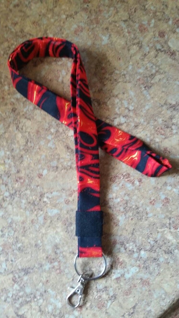 Fire lanyard by on Etsy