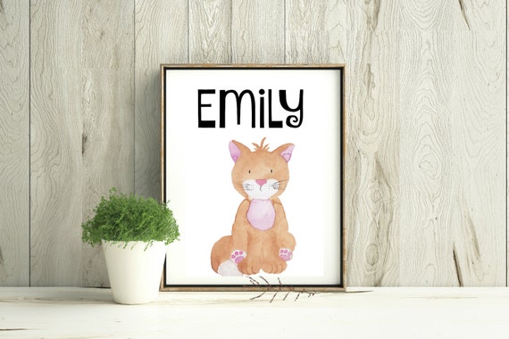 Emily name sign Emily Name print Emily artwork by ArtStudio77